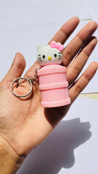 Kawaii kitty keychain lipbalm