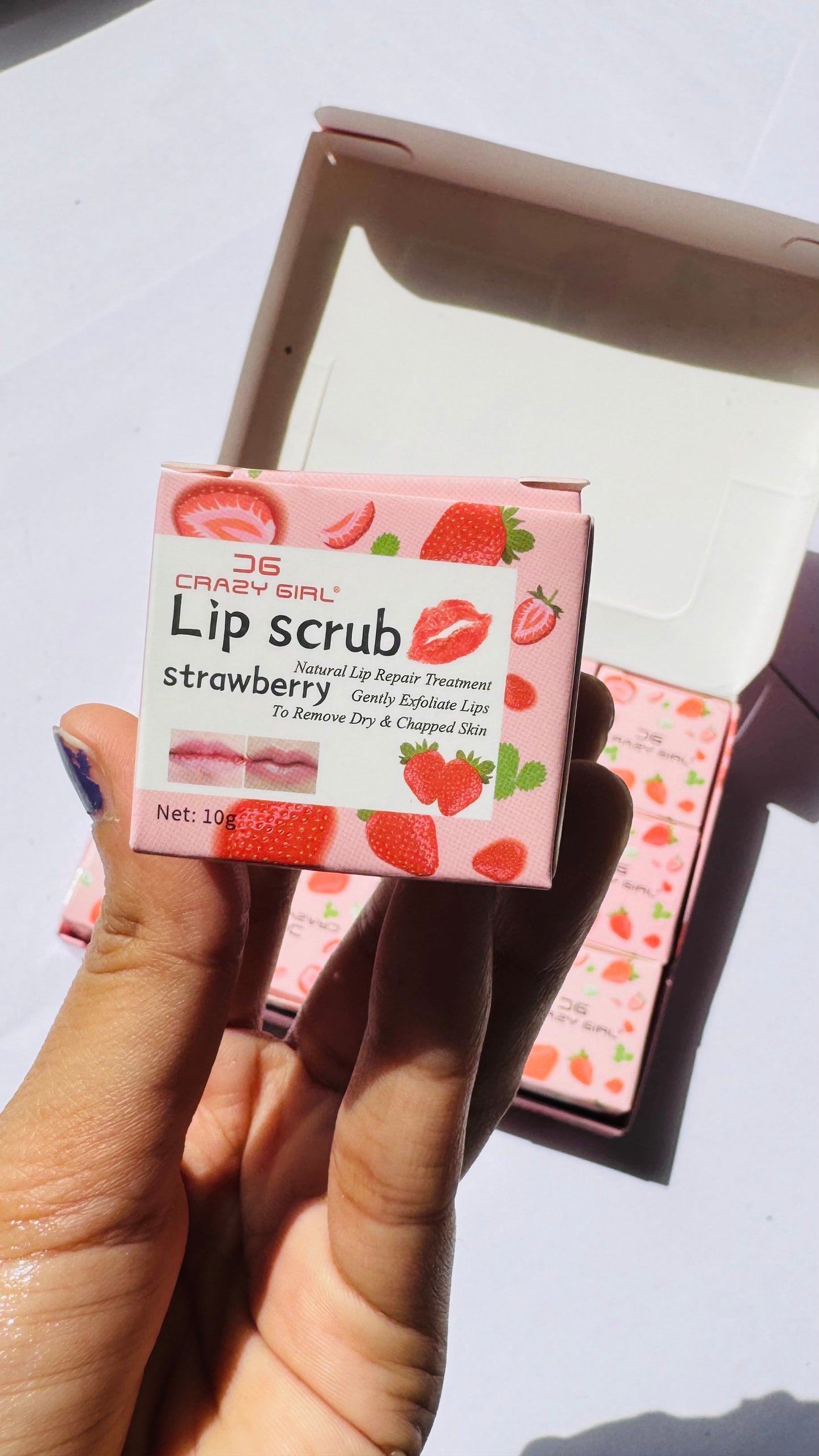 Crazy girl strawberry lip scrub