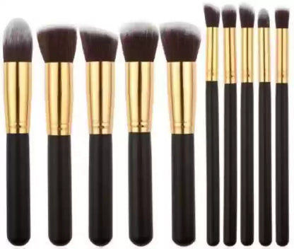 Kabuki makeup brush set of 10