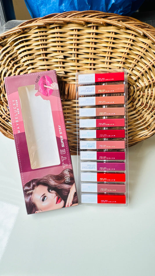 May be lucky lipstick set of 12