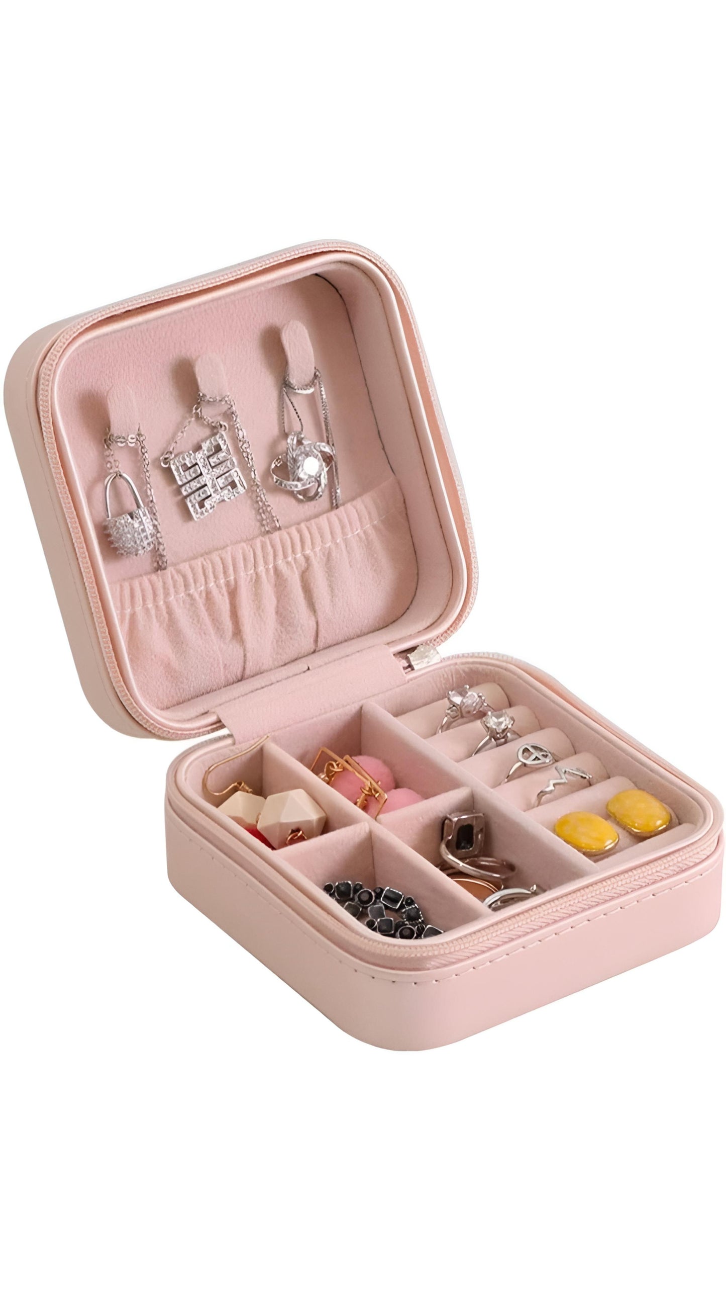 Leather Jwellery Storage Box Organizer For Women