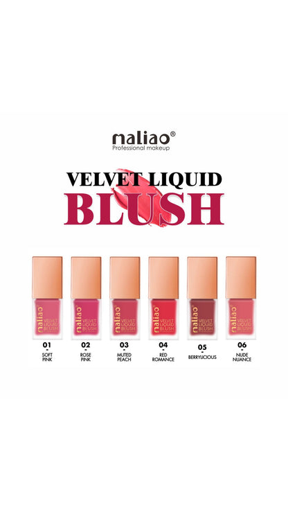 Maliao Velvet Liquid Blush - Radiant Flush of Color for Every Look