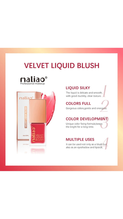 Maliao Velvet Liquid Blush - Radiant Flush of Color for Every Look