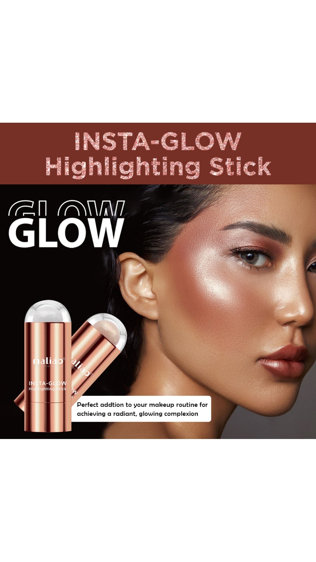 Maliao Insta-Glow Highlighting Stick - Illuminate Your Radiance Instantly