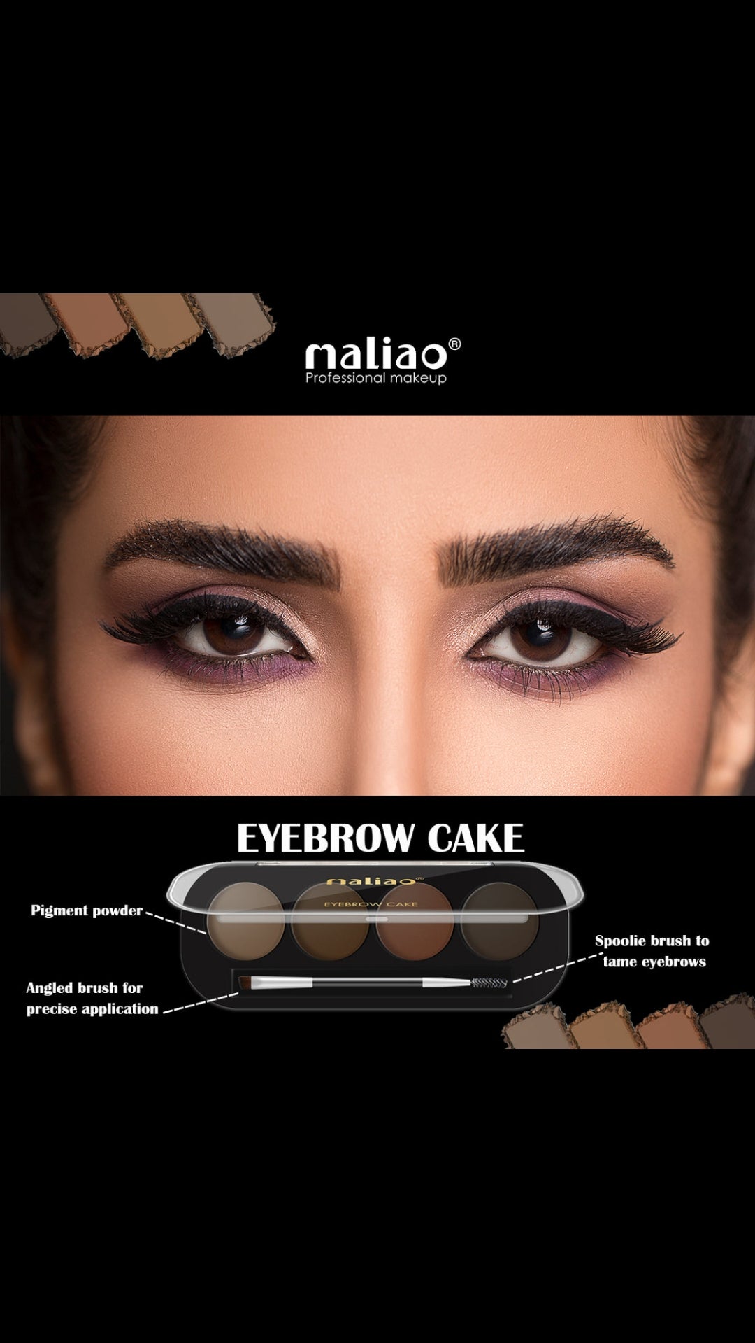 Maliao Eyebrow Cake - Effortlessly Draw Perfect Eyebrows with Ease