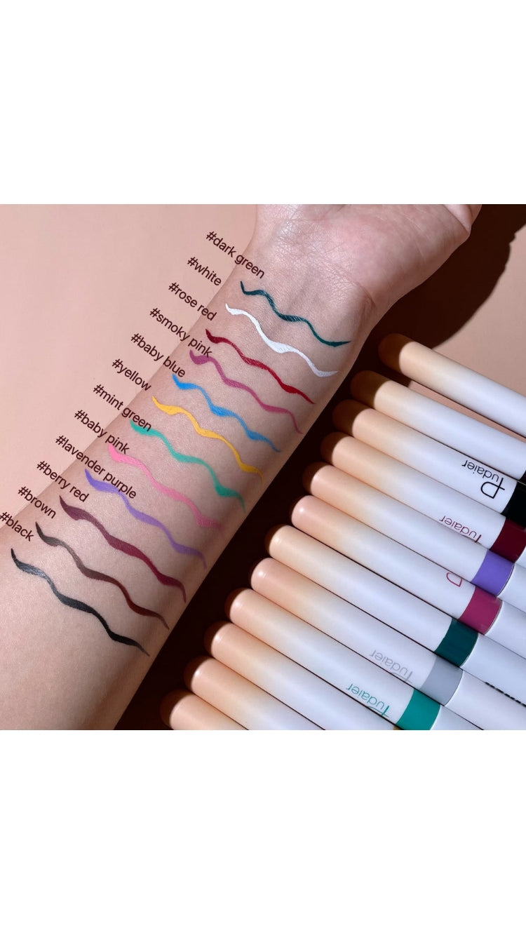 PUDAIER COLORFUL LIQUID MATTE EYELINER,Quickly dry,waterproof,Sweat-resistant,smudge-proof