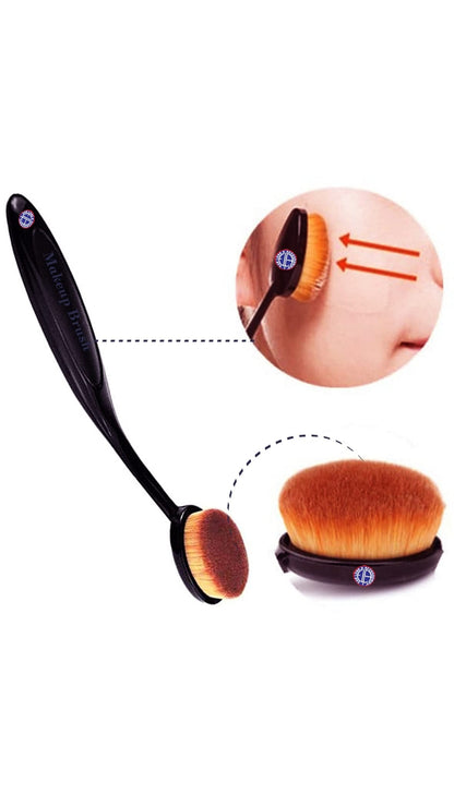 Oval Foundation Brush with Handle