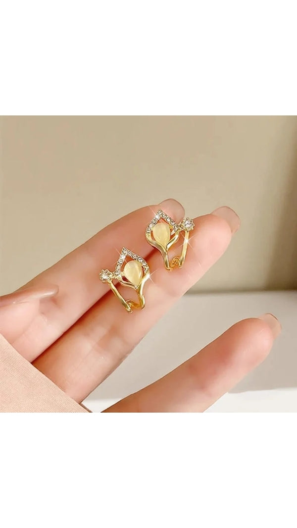 Water drop Ear Studs for Women