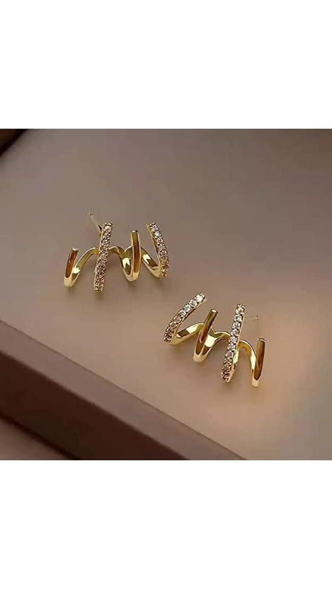 Claw Hoop Earings for Women and Girls