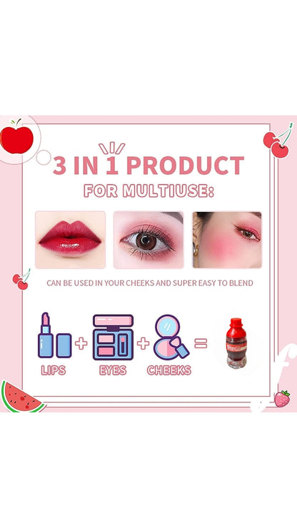 Cute Coca Cola Bottle Shaped Lip Eye & Cheek Tint