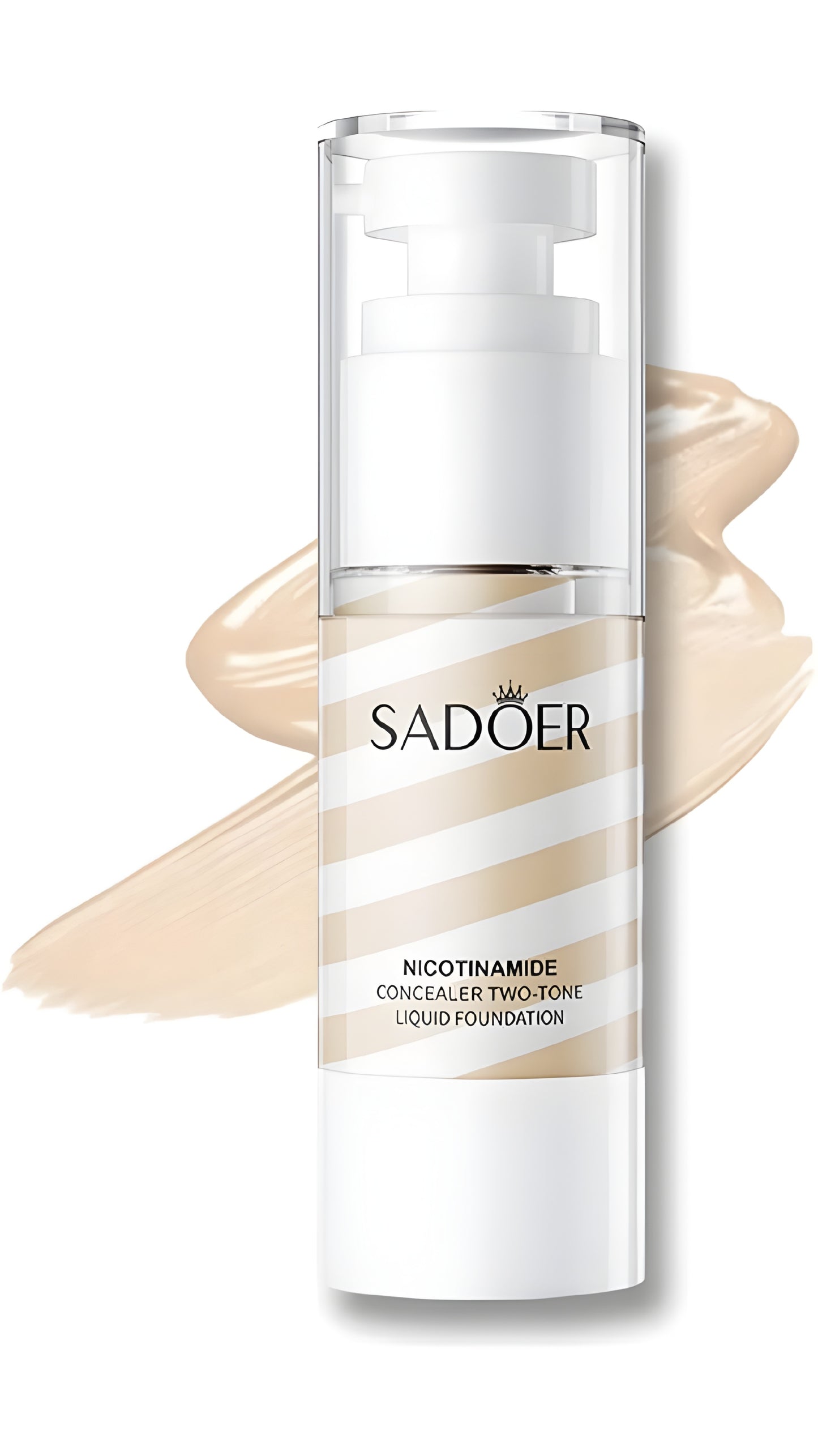 Sadoer Nicotinamide Concealer Two-Tone Liquid Foundation