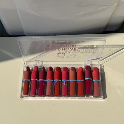 Kawaii Bold Liquid Matte Lipstick Set of 10 | Waterproof, Long Lasting, Non-Transfer