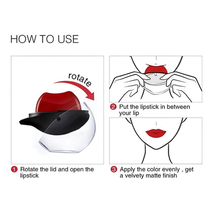 Korean Apple Lip Shaped Matte Lipstick