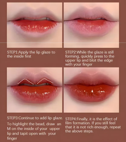 CRAZY GIRL Mirror Lip Glaze Lipstick Set of 12