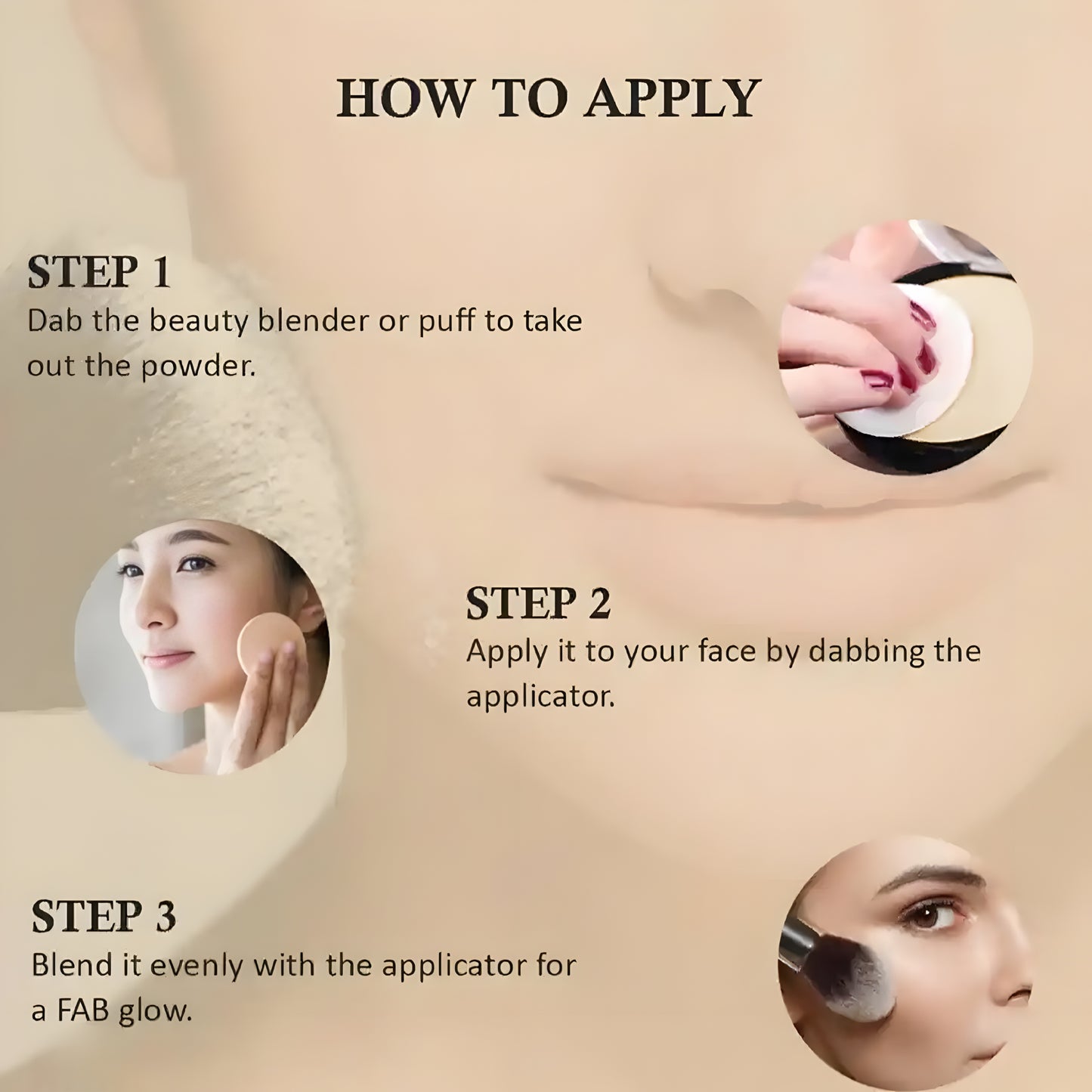 Kiss Beauty 5 in 1 Compact Powder. 3 Layered