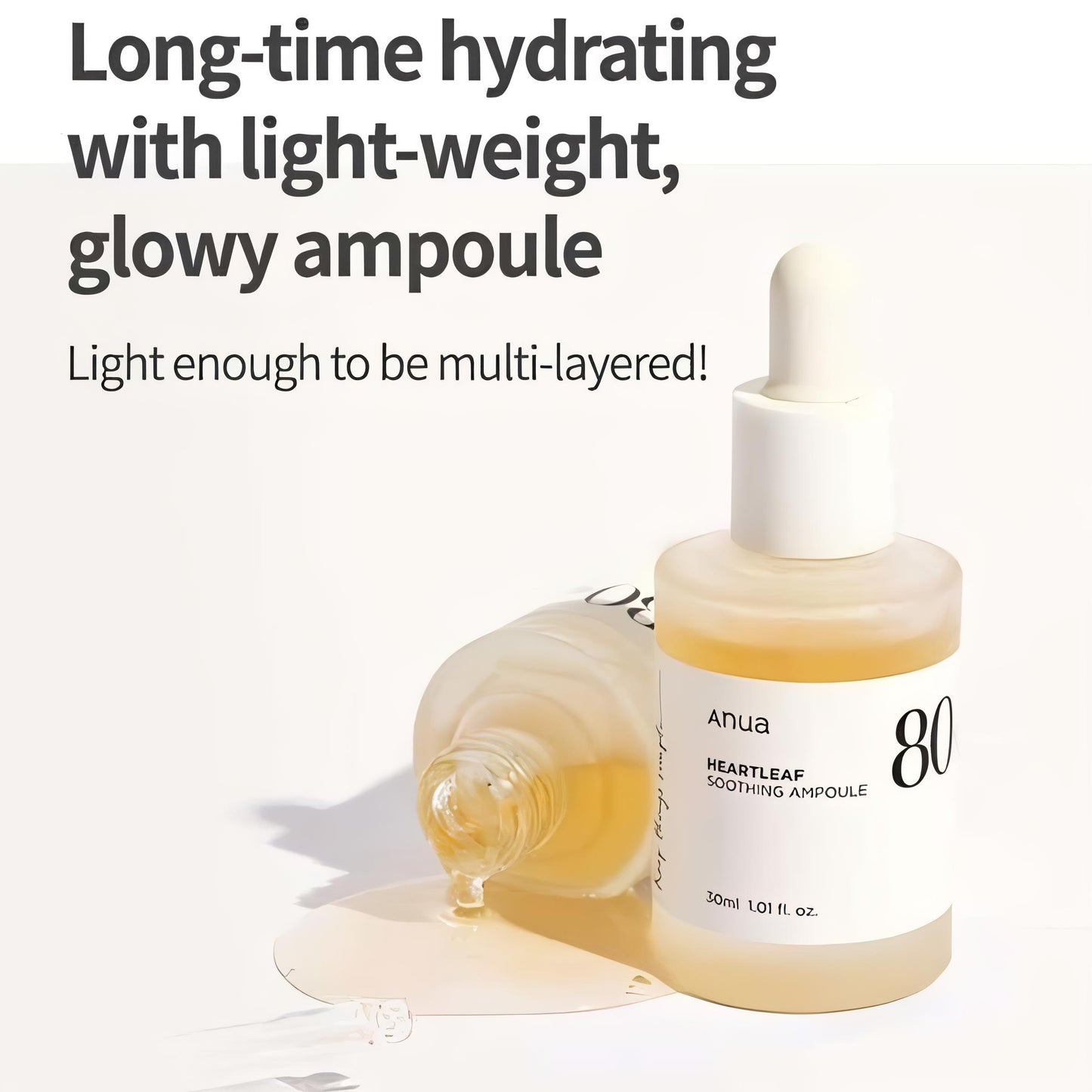 Anua Heartleaf 80% Moisture Soothing Ampoule Serum 30ml