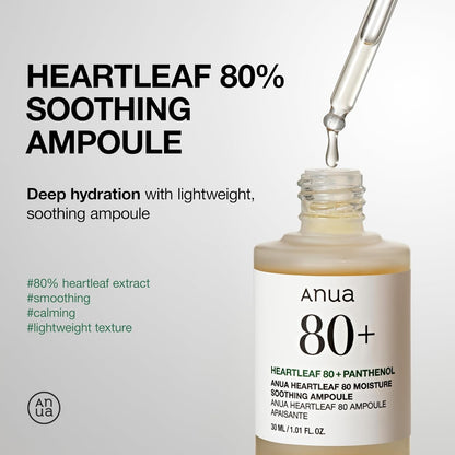 Anua Heartleaf 80% Moisture Soothing Ampoule Serum 30ml