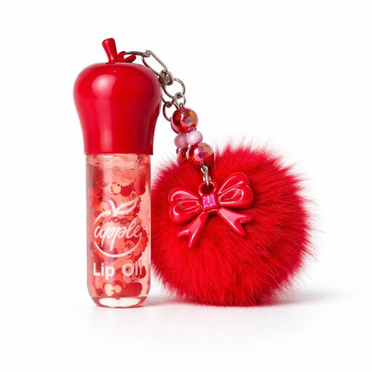 2 in 1 Apple Flavour Lip Oil + Keychain