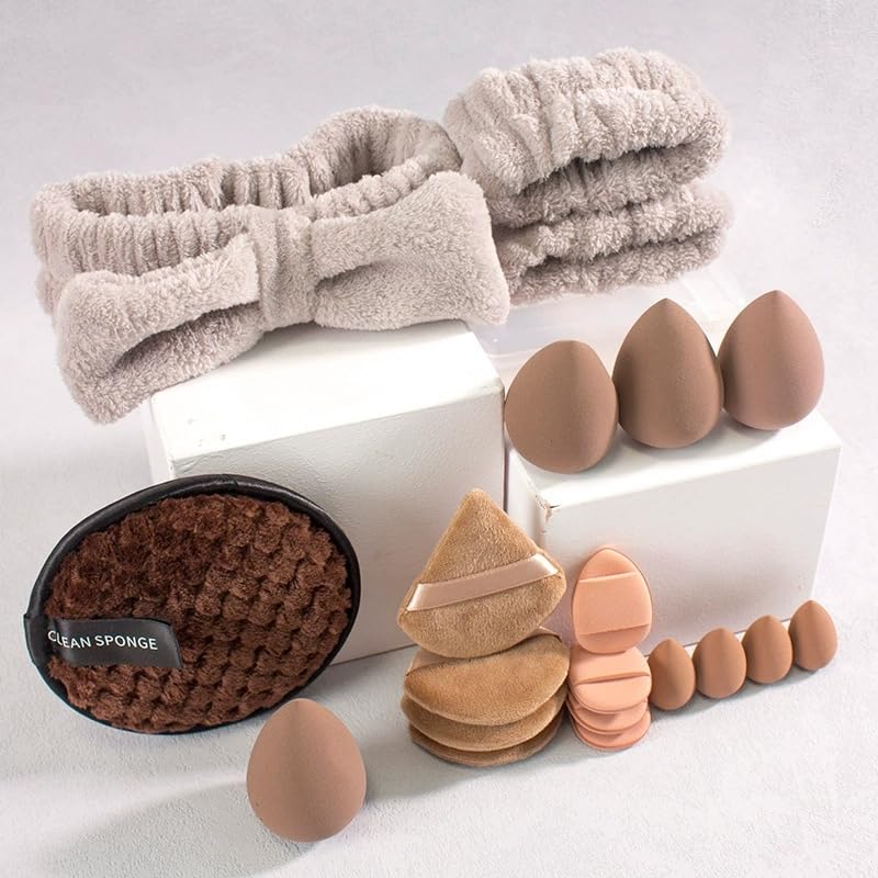 Makeup Sponge, Puff, Blender Set of 20 pcs. Sponge Kit