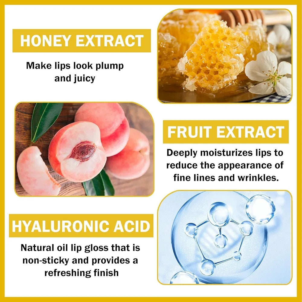 Korean Cute Honeycomb Shaped Lip Gloss