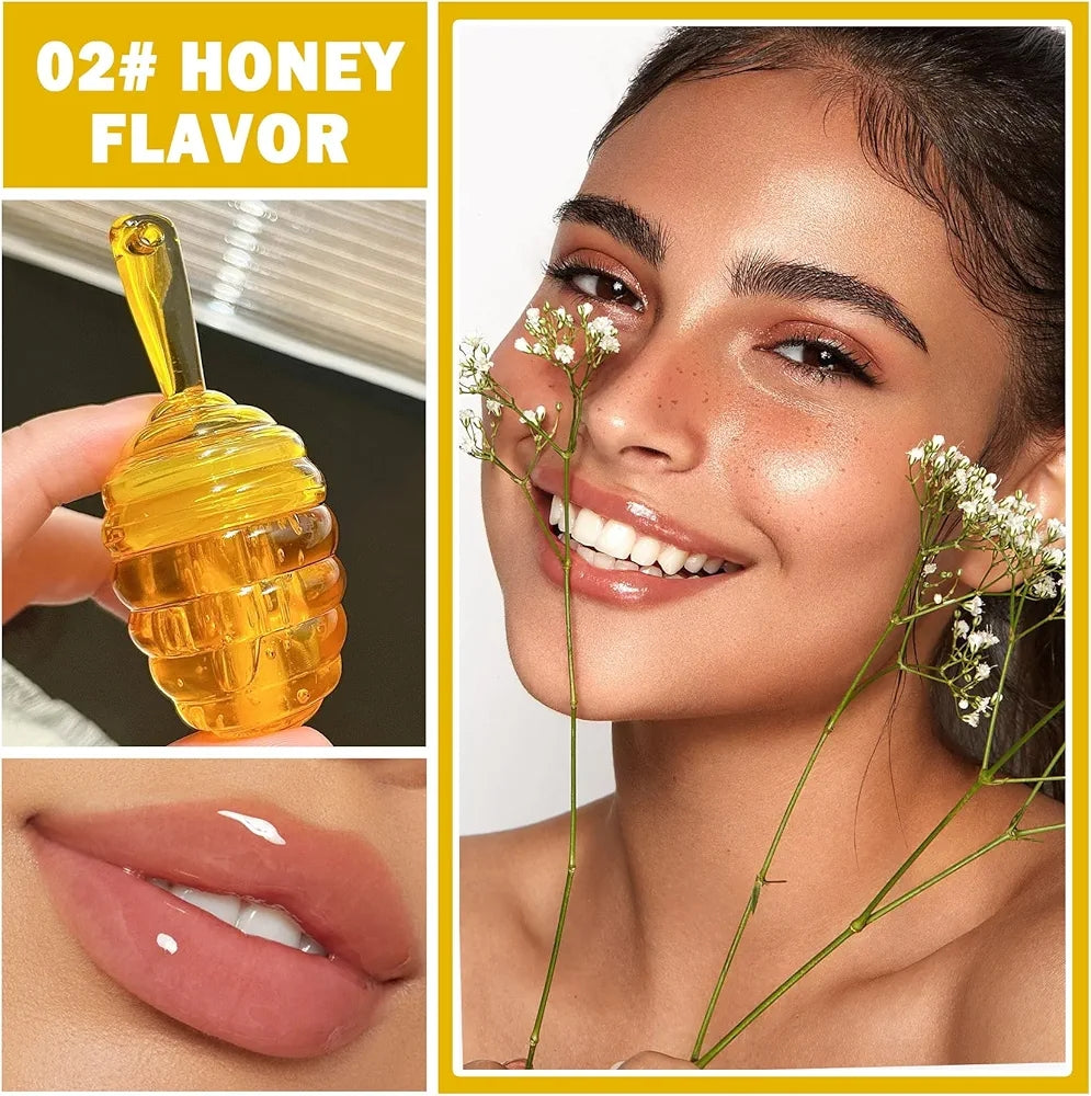 Korean Cute Honeycomb Shaped Lip Gloss