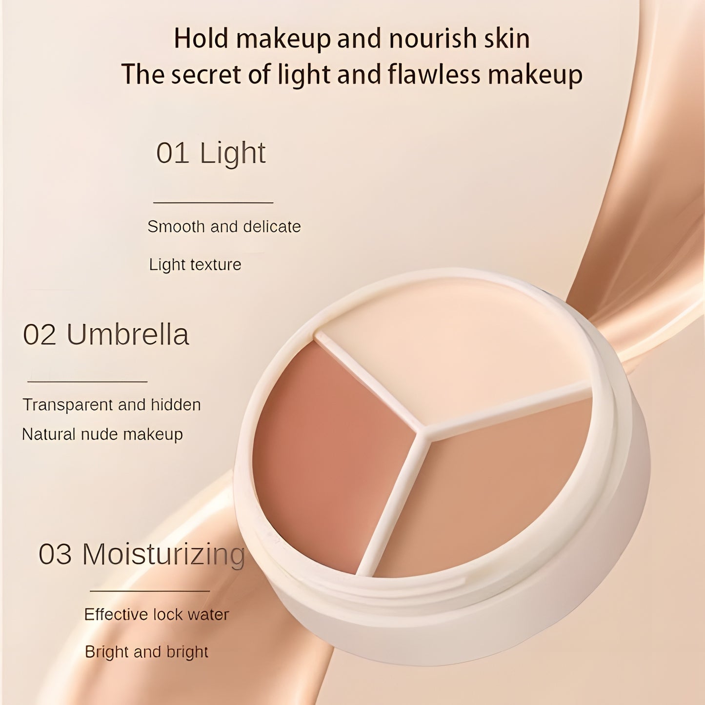 Korean 3 Shade Concealer Palette