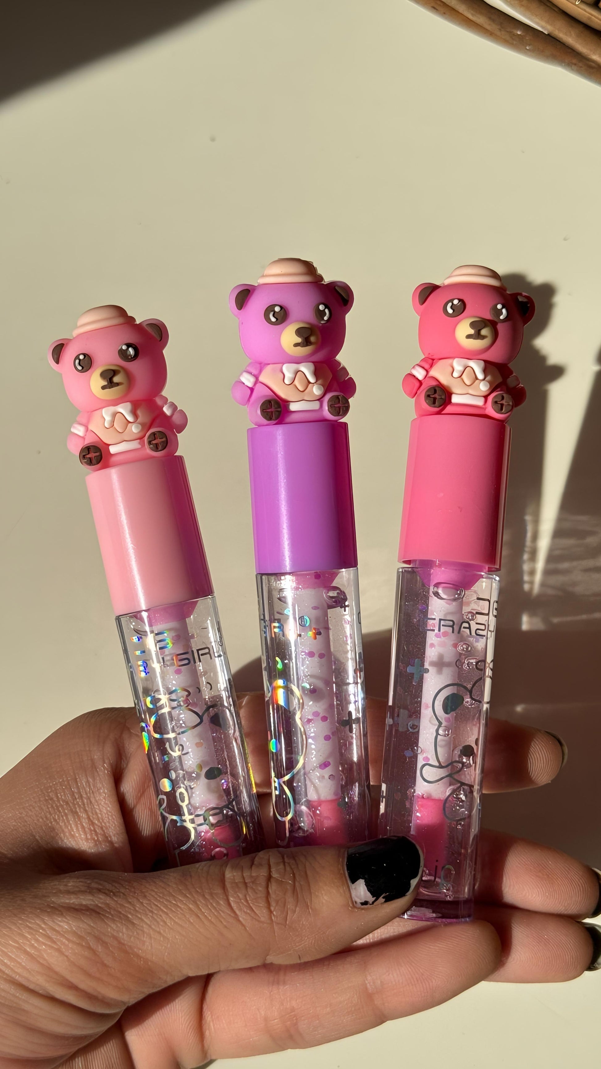 Korean teddy bear lip gloss