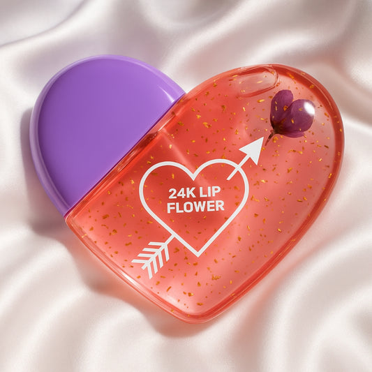 pink heart lip gloss